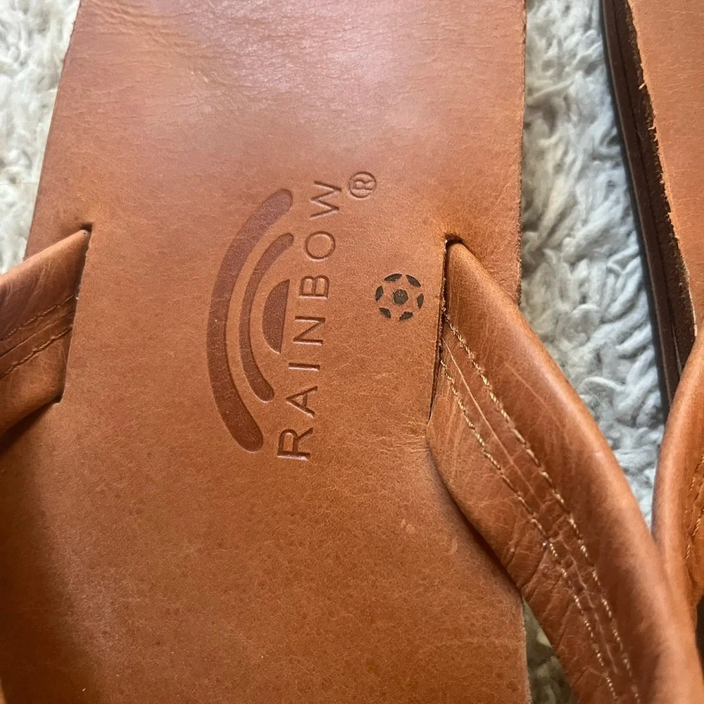 Rainbow Men's Brown Flip-Flops - Picture 3 of 4